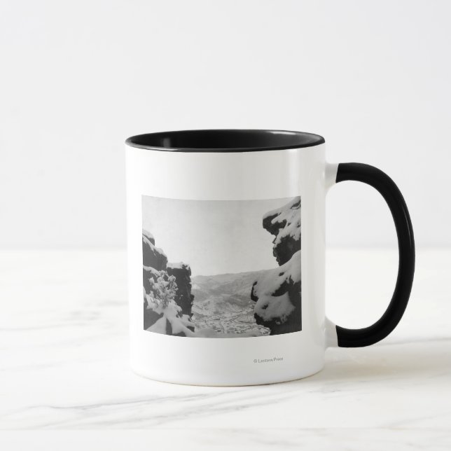 Caneca Madeiras como vistas pela fotografia de rochas bra (Direita)