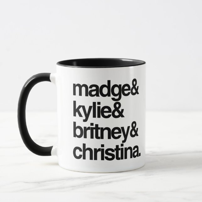 Caneca Madge Kylie Britney e Christina (Esquerda)