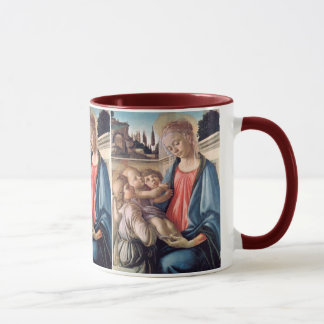 Caneca Madonna & Child Two Angels Botticelli Fine Art