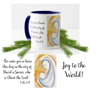 Caneca Madonna e Bíblia infantil Verse Mug Natal