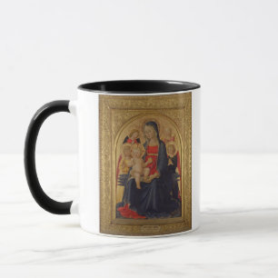 Caneca Madonna e criança com anjos, c.1467 (óleo na pla
