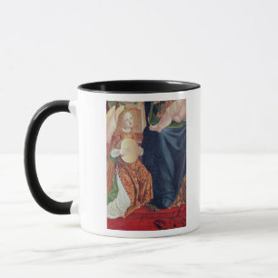 Caneca Madonna e criança com músicos do anjo