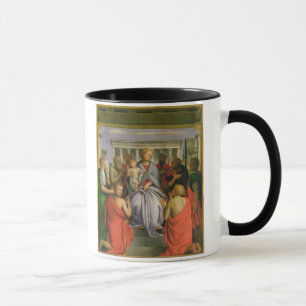 Caneca Madonna e criança com oito santos, 1520s (têmper