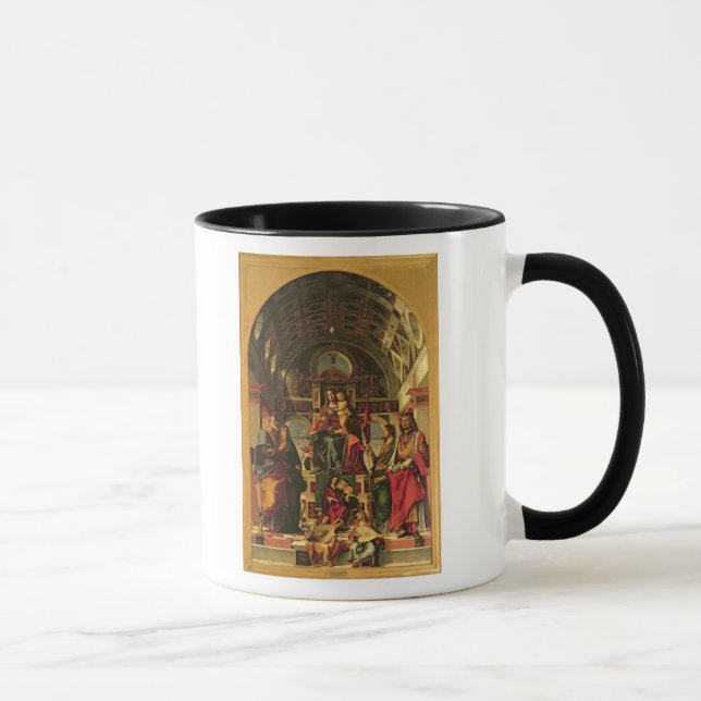 Caneca Madonna e criança com santos, 1499 (Direita)