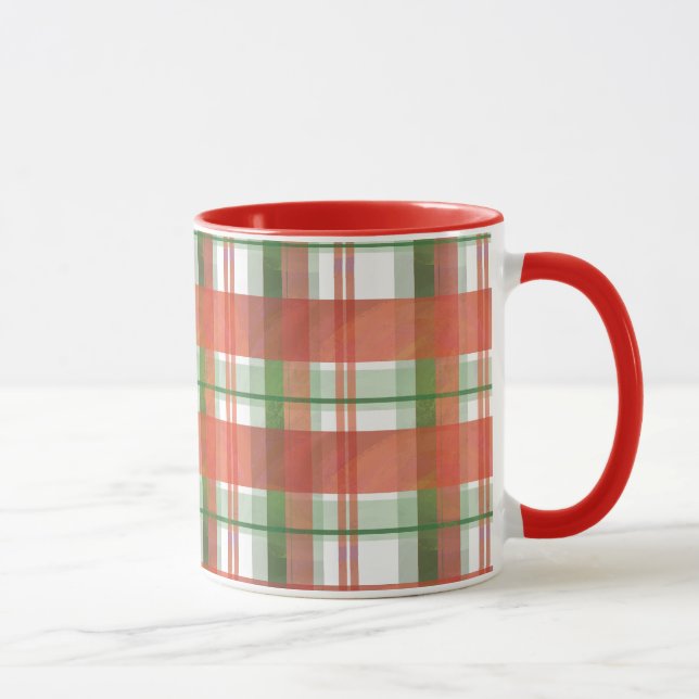 Caneca Madras Xadrez Natal (Direita)
