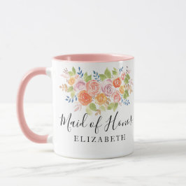 Caneca Madrinha de casamento Rose Bouquet