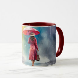 Caneca Madrugada de Água Chuva com Cinza de Guarda-chuvas
