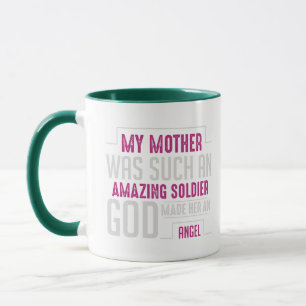 Caneca Mãe Abençoada Tipografia Floral Rosa Viagem Café M