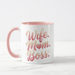 Caneca Mãe Chefe Esposa - Ideias De Presente De Dia de as