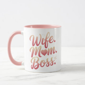 Caneca Mãe Chefe Esposa - Ideias De Presente De Dia de as