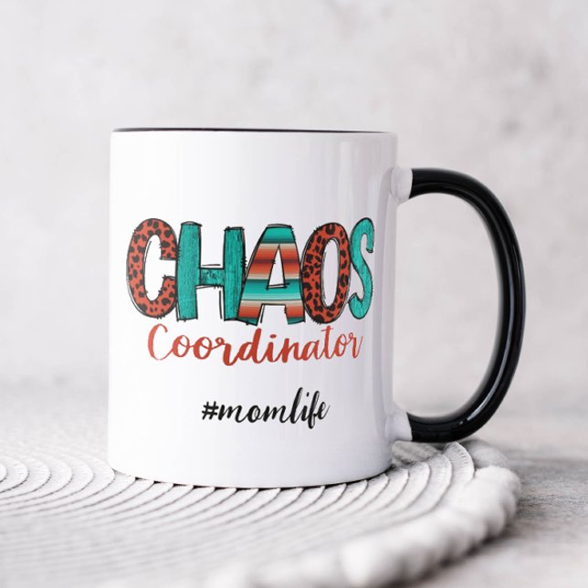 Caneca Mãe Coordenadora de Caos (Chaos coordinator coffee mug for mom)