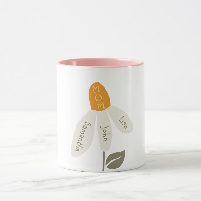 Caneca Mãe da Flor Retroativa,Nomes de Crianças,Mãe,Petin (Centro)