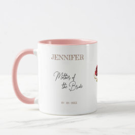 Caneca Mãe da Noiva Rosa Vermelha Boto