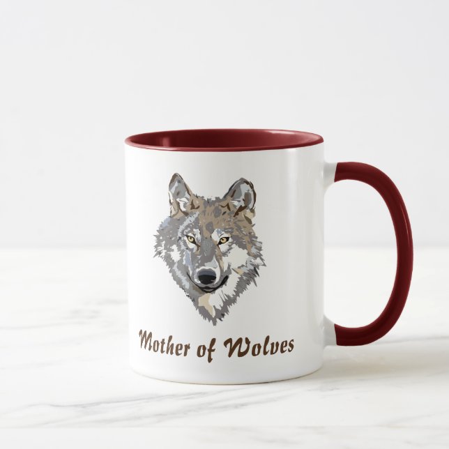 Caneca mãe da taça de café dos lobos (Direita)