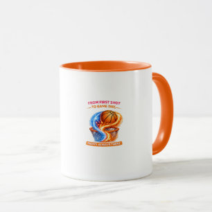 Caneca Mãe de Basquete – Ela Está Por Trás de Cada