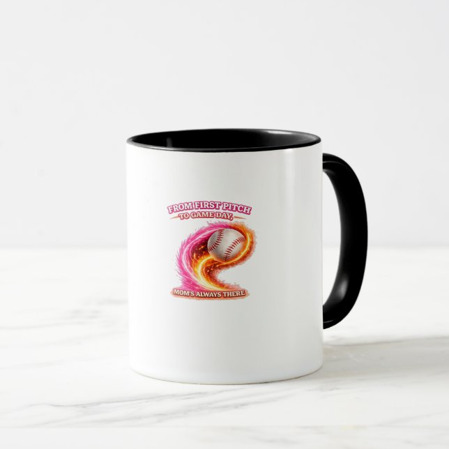 Caneca Mãe de Beisebol – Da Primeira Arremessada a (Frente Esquerda)