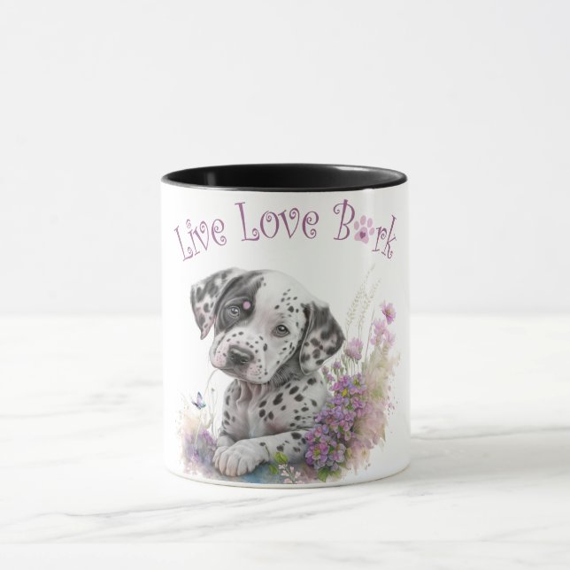 Caneca Mãe de Cachorro Dálmata Floral (Centro)