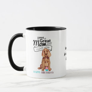 Caneca MÃE DE CACHORRO ESPANIEL DO MUNDO Personalizada