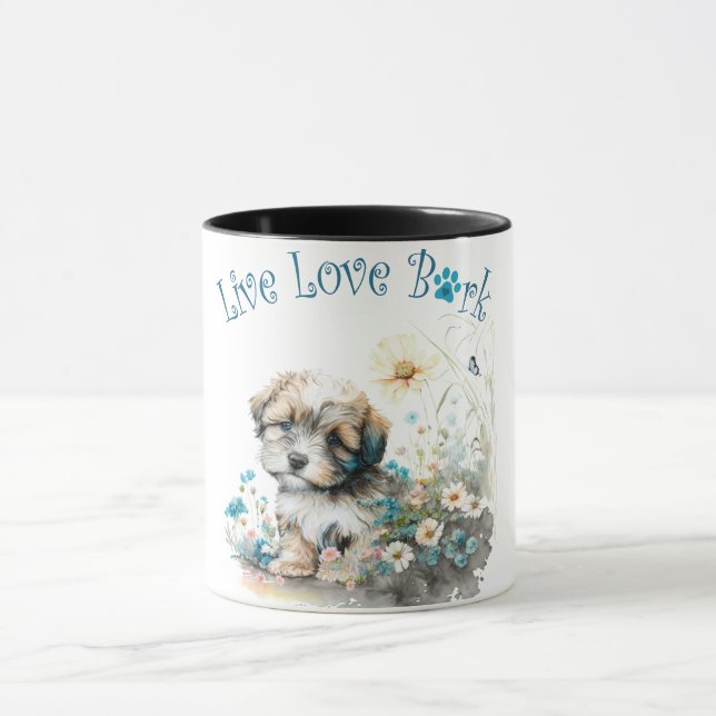 Caneca Mãe de Cachorro Havanês Floral (Centro)