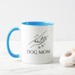 Caneca Mãe de Cachorro Mão e Pata
