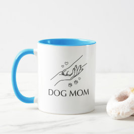 Caneca Mãe de Cachorro Mão e Pata
