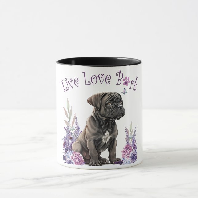 Caneca Mãe de Cão Cane Corso Floral (Centro)