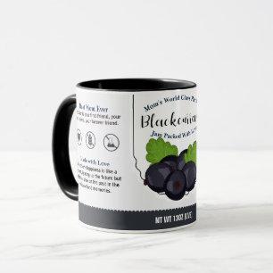 Caneca Mãe de classe mundial, groselha negra, amor, jam m