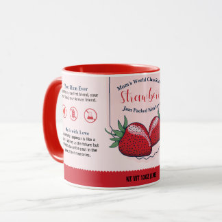 Caneca Mãe de classe mundial Strawberry Love Jam