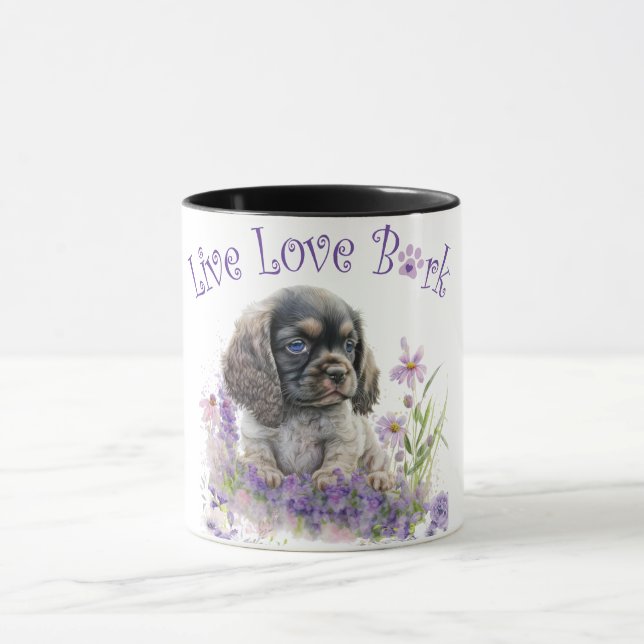 Caneca Mãe de Cocker Spaniel Floral (Centro)