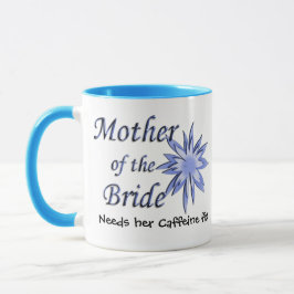 Caneca Mãe do azul da noiva