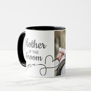 Caneca Mãe Do Groom Script Love Heart Photo
