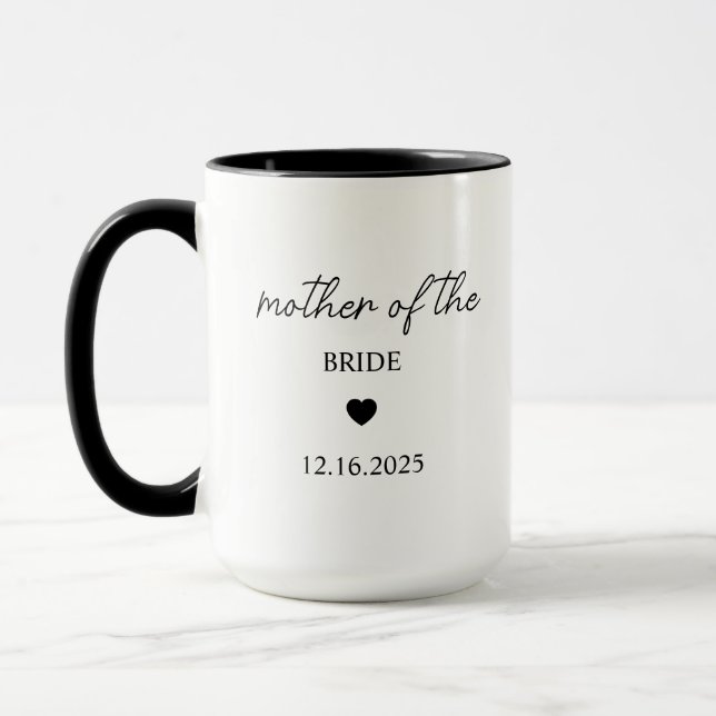 Caneca Mãe do Noivo Personalizada Casamento (Esquerda)