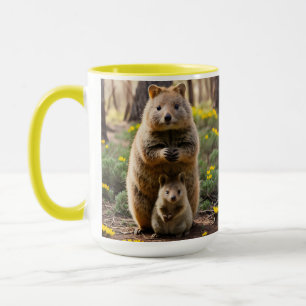 Caneca Mãe E Bebê Quokka, Café Mug