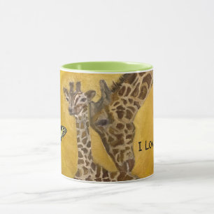 Caneca Mãe e Criança Girafas da Copa do Café