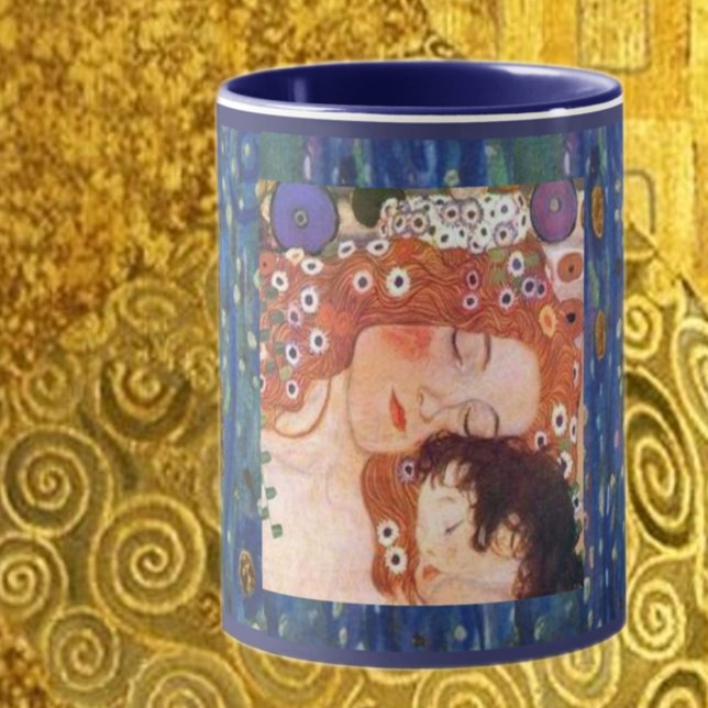Caneca Mãe e Criança por Klimt (Criador carregado)