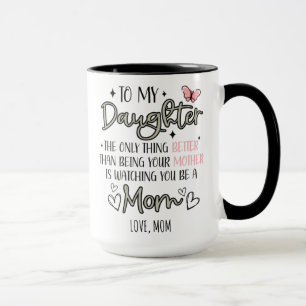 Caneca Mãe e Filha Para Minha Filha Da Mamãe Flor