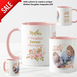 Caneca Mãe e Filha para sempre - FOTO Floral Vinculada