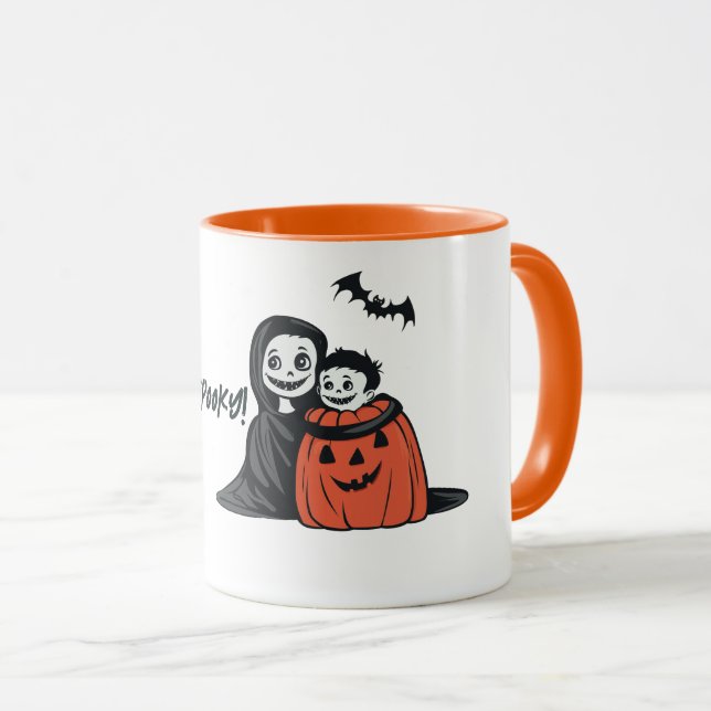 Caneca Mãe e Filho Spooky (Frente Esquerda)