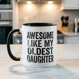 Caneca Mãe engraçada incrível como minha filha mais velha