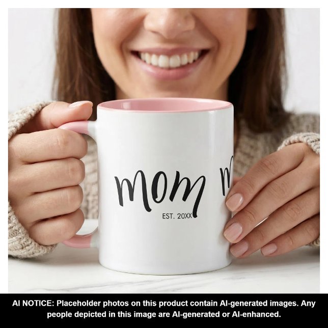 Caneca Mãe Estabeleceu Estilo Customizado Ano Encantador (Criador carregado)