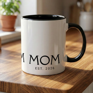 Caneca Mãe Estabelecida Novo Presente para a Mãe
