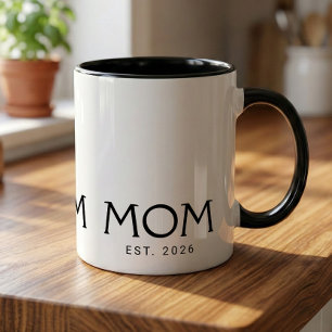 Caneca Mãe Estabelecida Novo Presente para Mãe