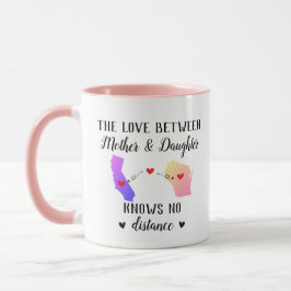 Caneca Mãe Estados Filhos O Amor Não Sabe Distância