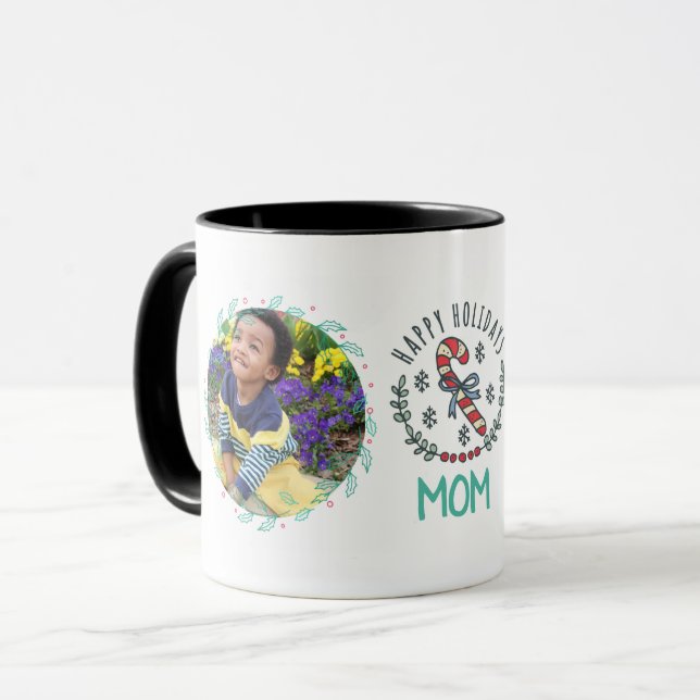 Caneca MÃE FOTO CITAR MUG - Frio de Natal (Frente Esquerda)