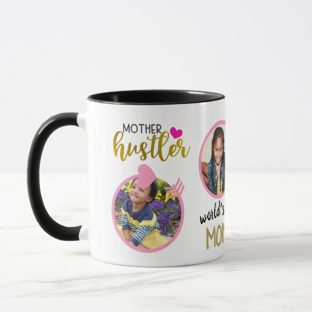 Caneca MÃE FUNNA COTA MUG de fotos - Tendência divertida (Esquerda)