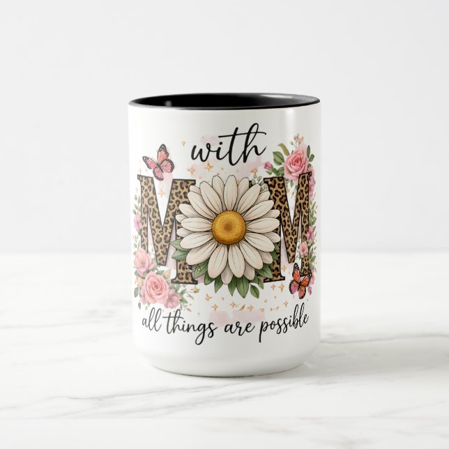 Caneca Mãe Inspiradora Borboleta/Girassol (Centro)