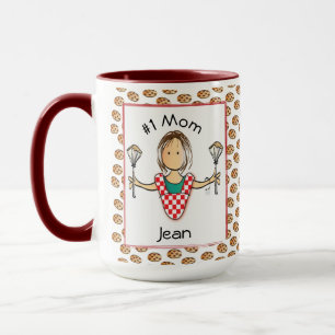 Caneca Mãe Mãe Mãe Mãe Mãe Avó Cartoon Café