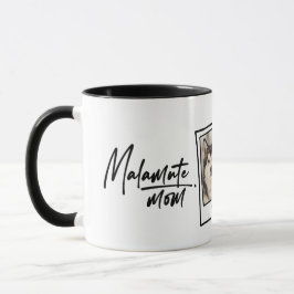 Caneca Mãe Malamute do Alasca Foto & Nome Personalizado C