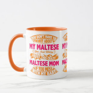 Caneca Mãe Maltesa Louca