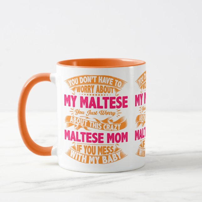 Caneca Mãe Maltesa Louca (Esquerda)